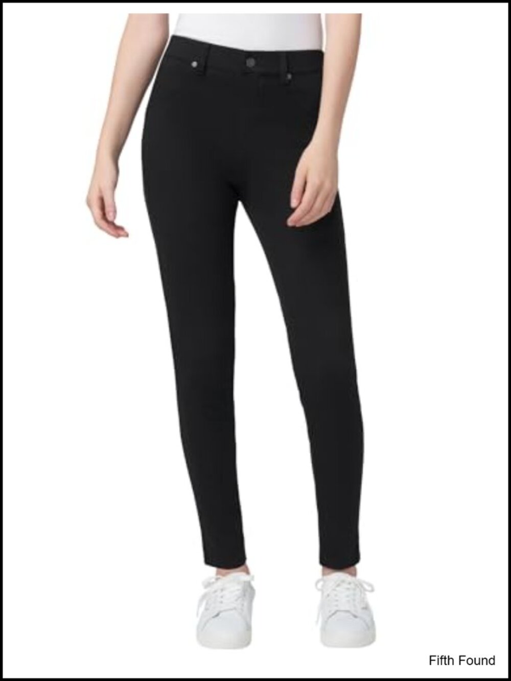 Ultra Soft High Waist Denim Leggings Pull On Skinny Fit Pockets Women's